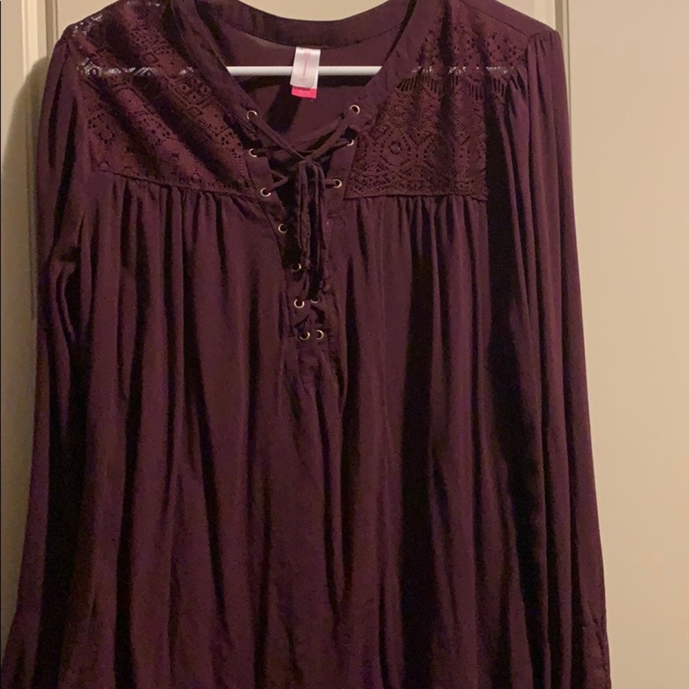 Maroon blouse